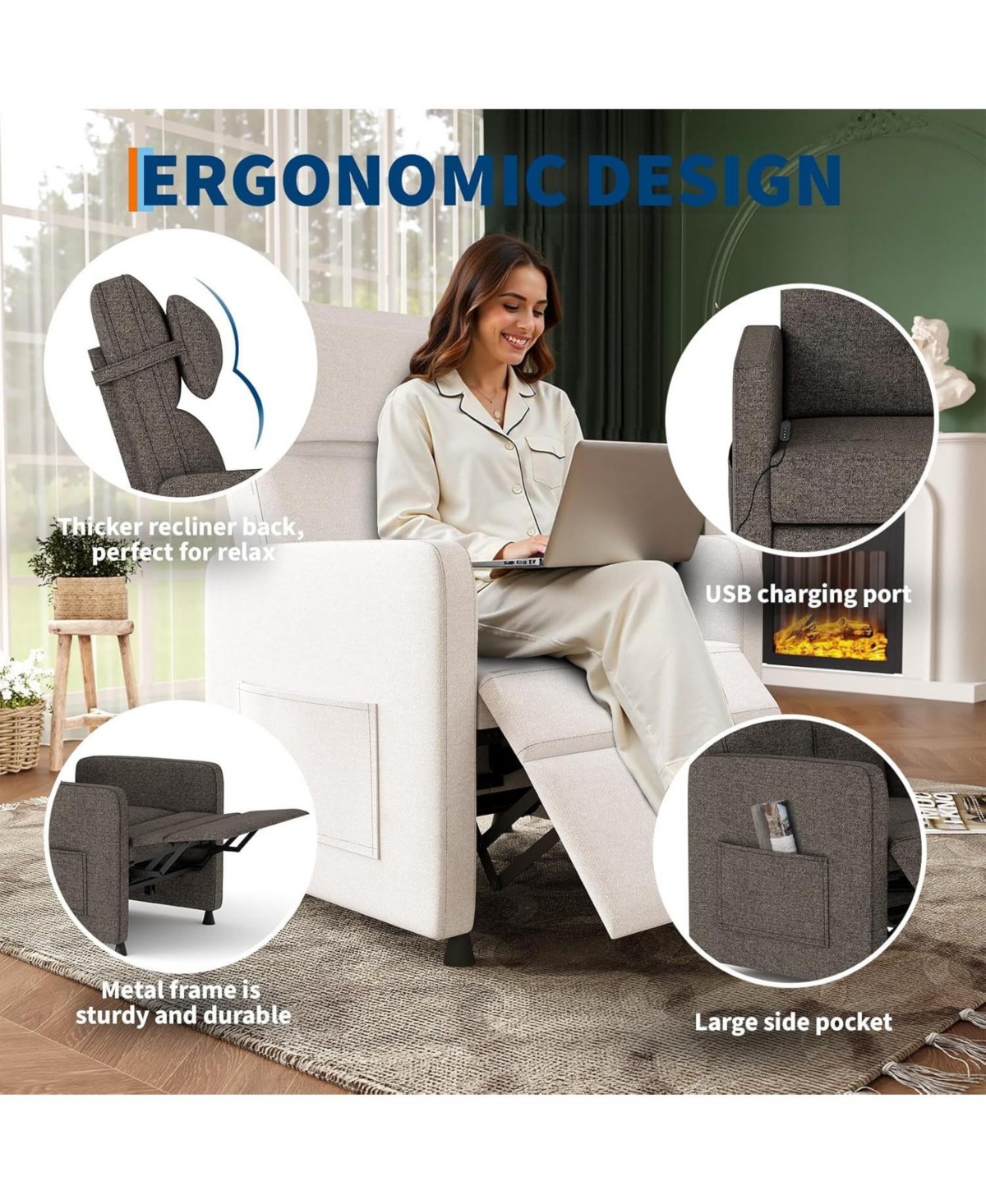 gaomon Power Recliner Chair for Adults