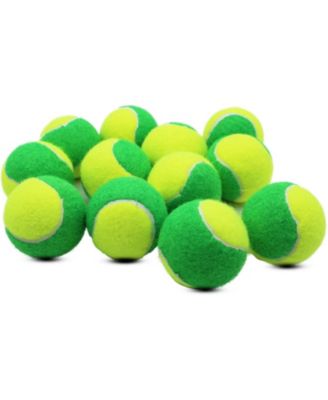 Pack of 20 Low Compression Stage Tennis Balls for Beginners and Youth Training 75 Percent Lower Pressure Practice Balls with Mesh Bag