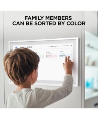 15.6 Inch Smart Digital Calendar and Photo Frame HD Touch Screen Family Organizer with Meal Planner Duty Chart To Do List and Weather