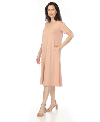 Women's Crew Neck T-Shirt Dress