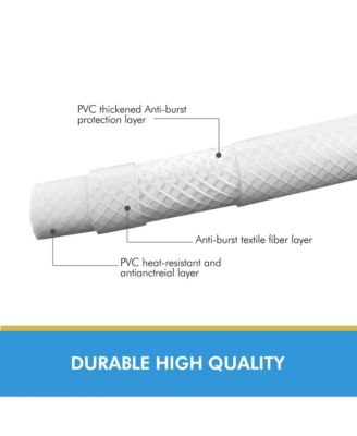 59" Extra Long PVC Shower Hose - Anti-Kink Handheld Shower Head Hose with Brass Spin Inner Core