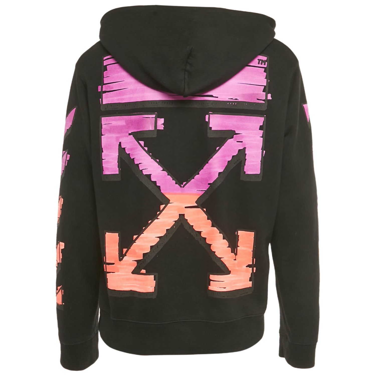 Men's Arrow Print Cotton Hoodie