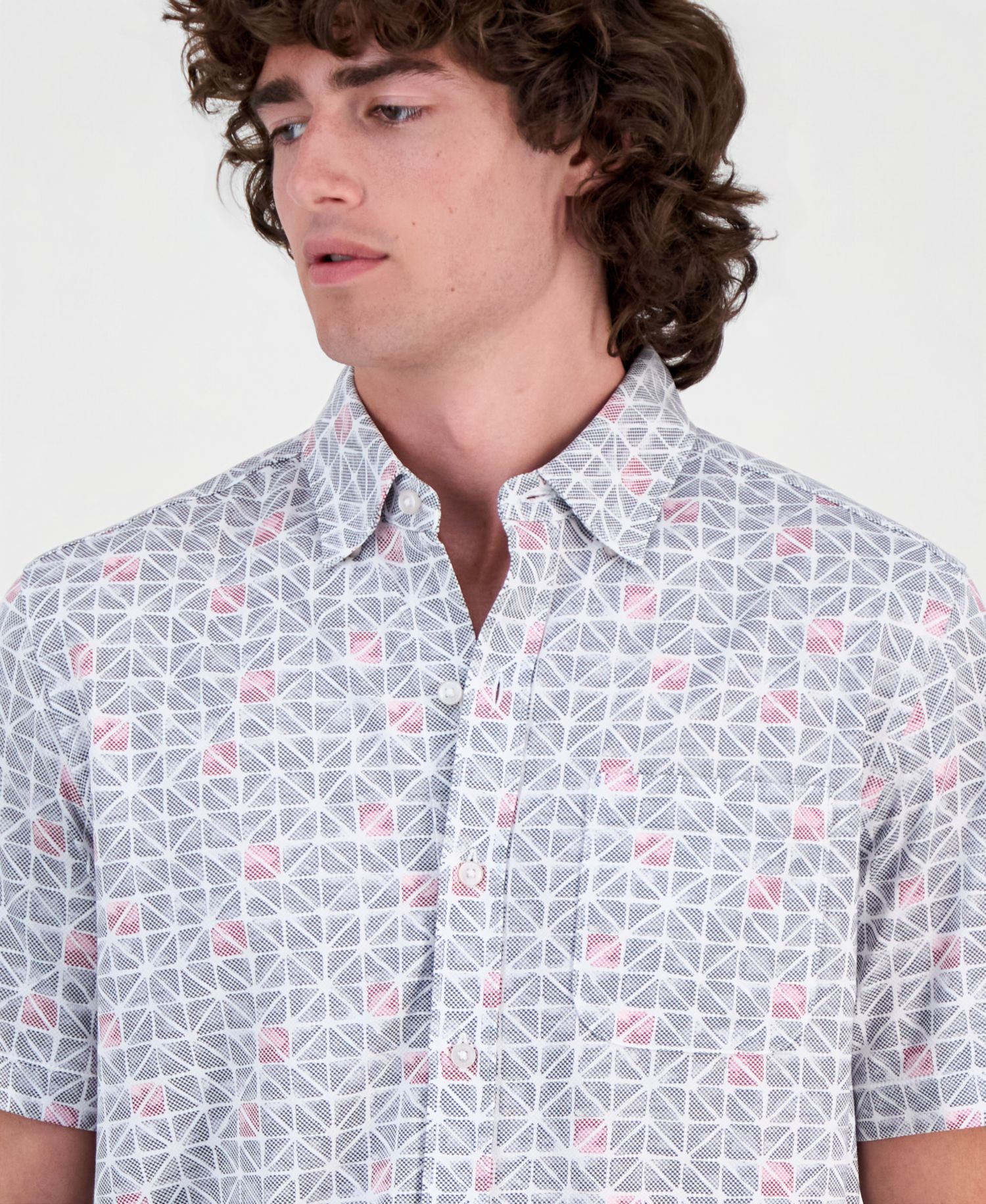 Men's San Lucio Sol Geo Short-Sleeve Shirt