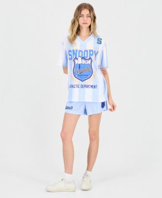Juniors' Snoopy Graphic Jersey T-Shirt & Shorts 