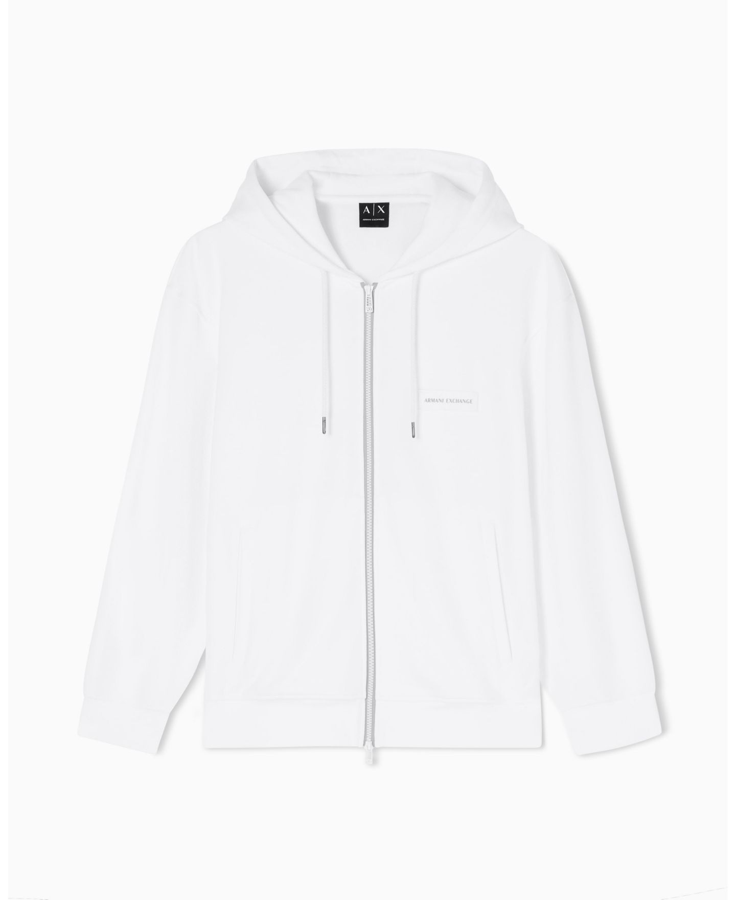 Мужской свитшот A|X Armani Exchange White Edition Full Zip, цвет: Кремовый — фото 1