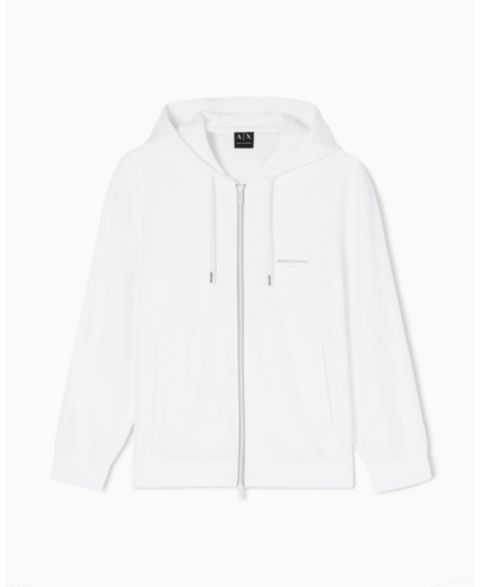 Мужская толстовка A|X Armani Exchange White Edition Full Zip, цвет: Кремовый