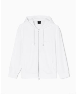 A|X Armani Exchange Men's White Edition Full Zip Sweatshirt - Macy's