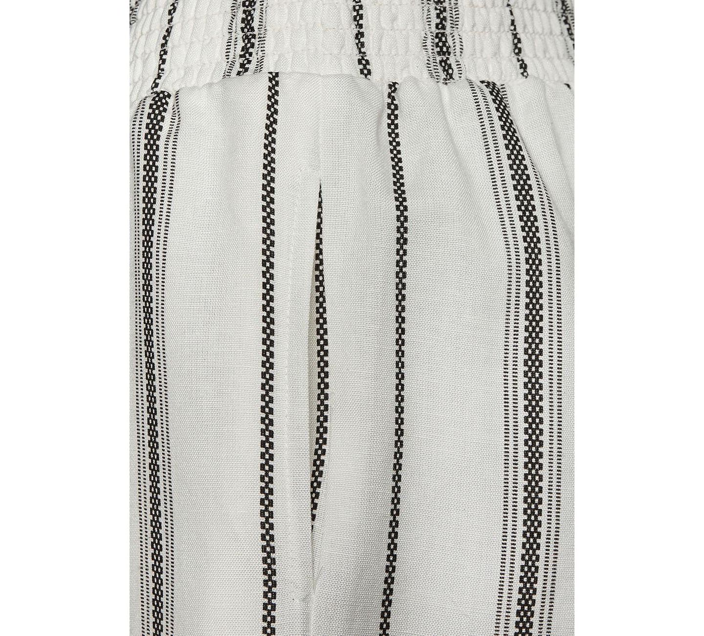 Женские брюки Lascana Striped Wide Leg, цвет: Чёрный / Кремовый — фото 11