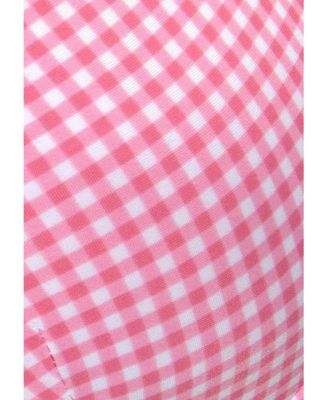 Women's Gingham Underwire Bikini Swimsuit Top Bra Sizing