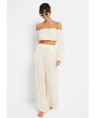 Women's Cropped Off The Shoulder Top