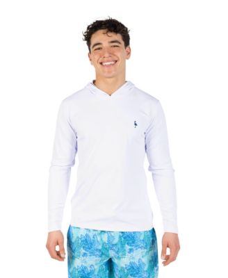 Men's Solid Long Sleeve Hoodie Rashguard