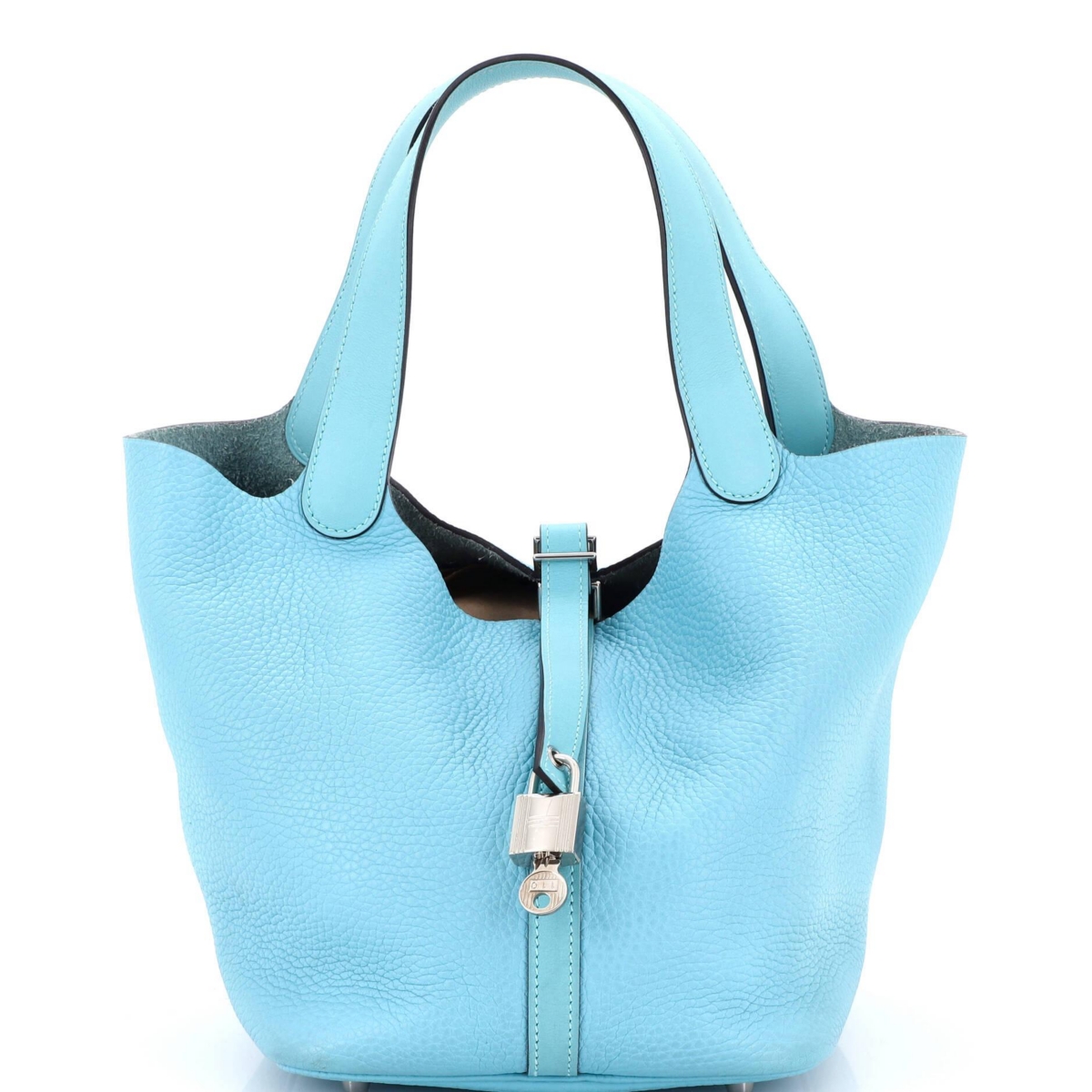 Pre-Owned HERMES Mm Picotin Lock Bag Clemence - Blue
