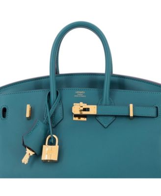 Birkin 25 Handbag Green Swift with Gold Hardware