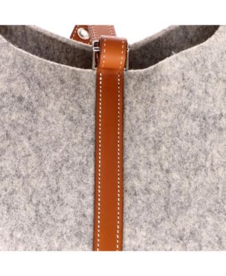 PM Picotin Lock Bag Felt with Leather