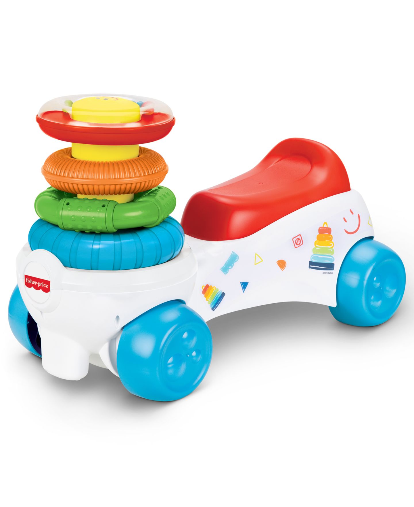 Детская игрушка Fisher Price Fisher-Price Rock-a-Stack Sensory Stacking Ride-On, Ages 1-3 Years — фото 1