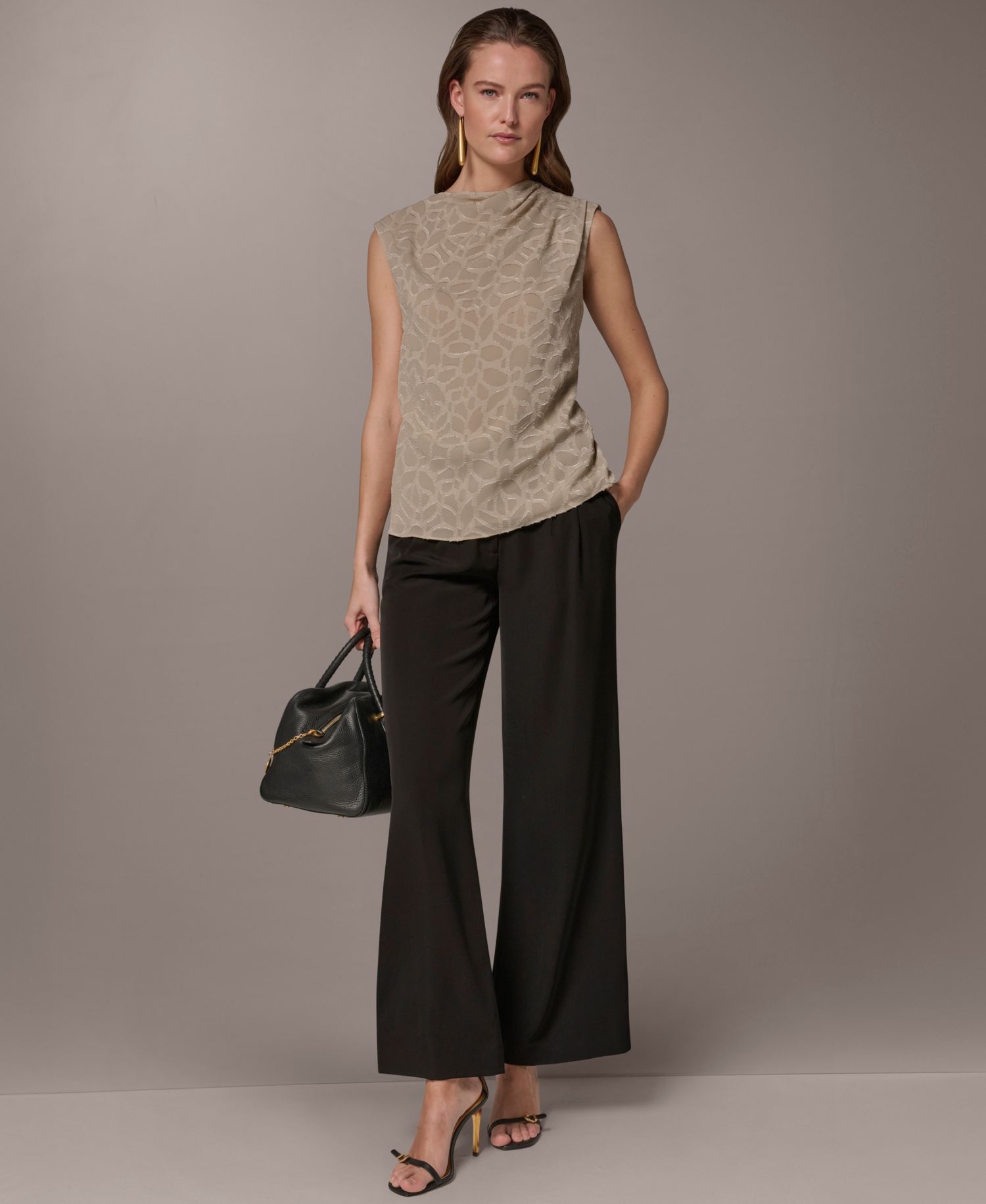 Women's Mock Neck Blouse