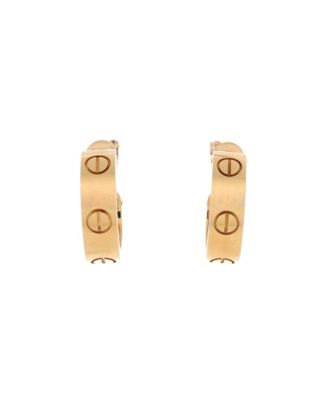 LOVE French Clip Hoop Earrings