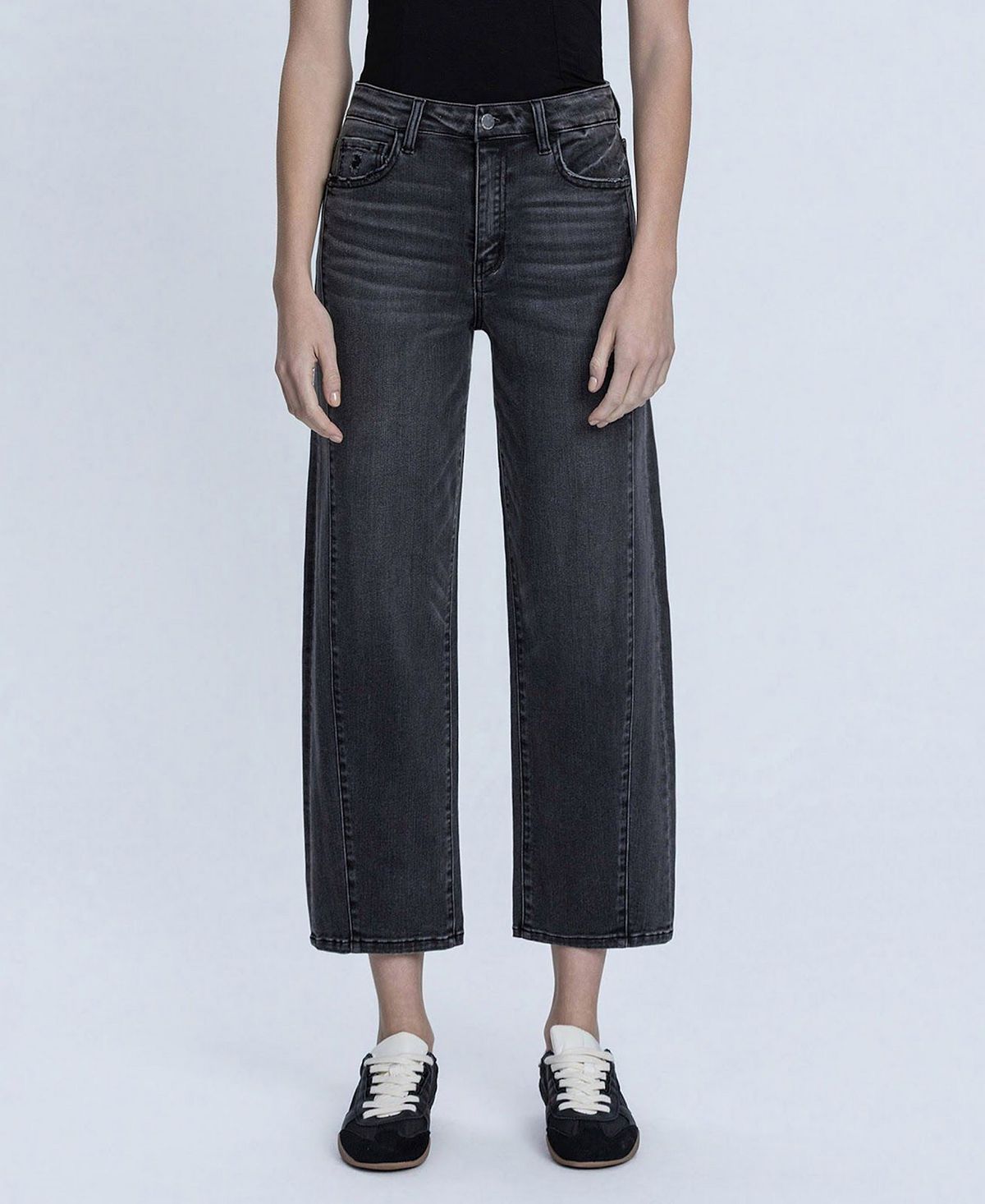 Flying Monkey Women's Super High Rise Mild Barrel Jeans view 1 — MAYCSS fashion products