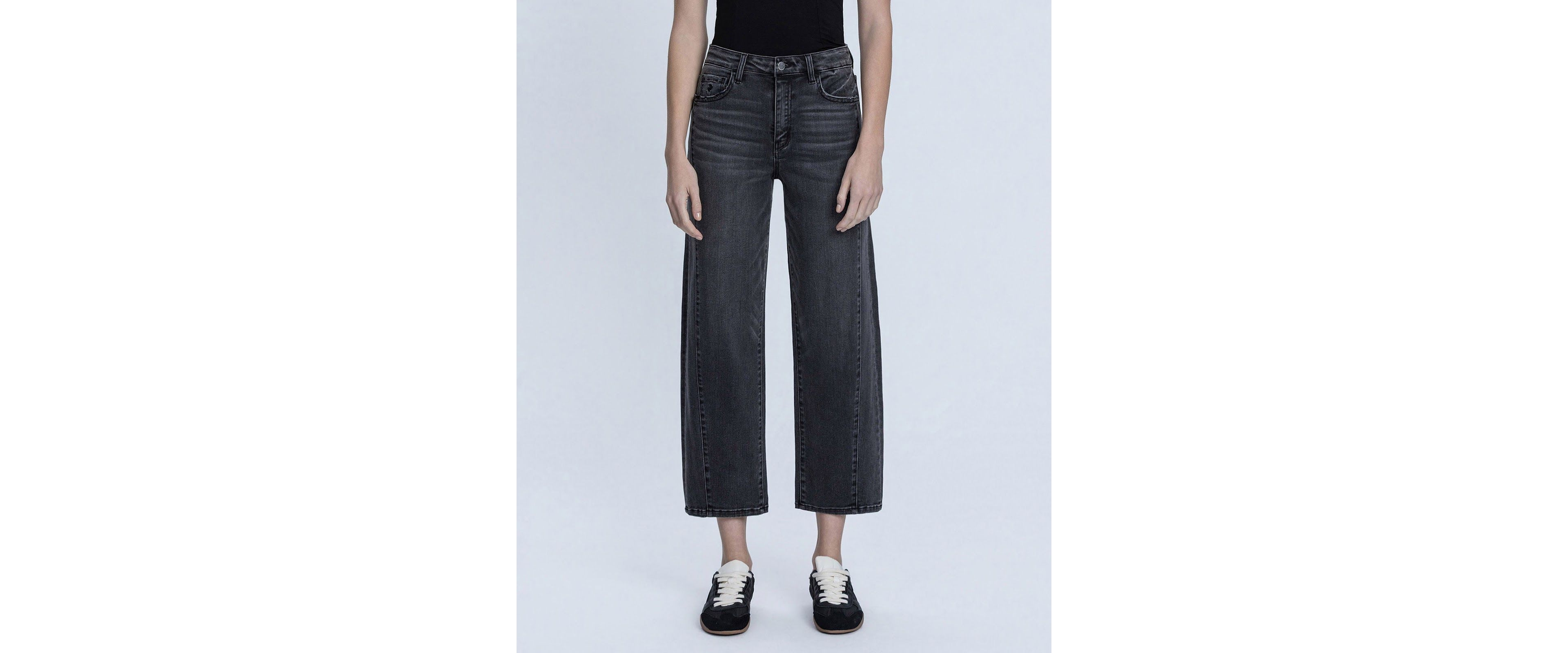 Flying Monkey Women's Super High Rise Mild Barrel Jeans