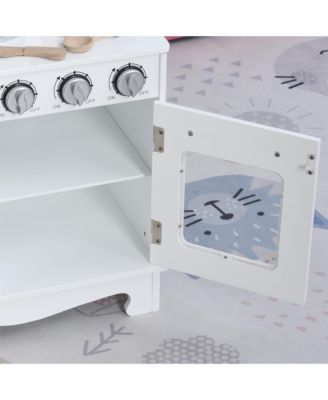 Kids Kitchen Playset with Accessories Storage and Water Dispenser