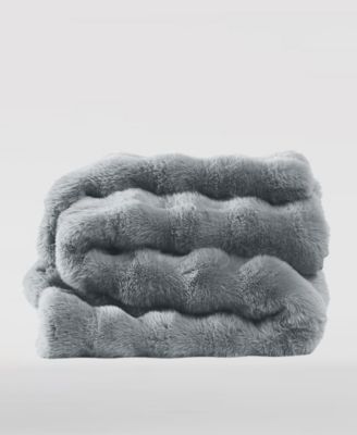 Bubble Rabbit Faux Fur Throw, 50" x 70"