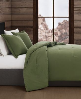 Vintage Washed Cotton 3-Pc. Comforter Set, King