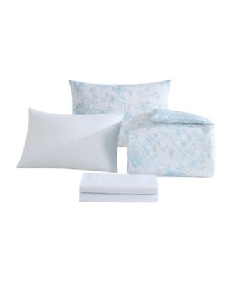 Delphine Washed Microfiber 7-Pc. Comforter Set, Queen