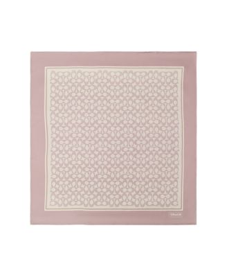 Women's Textured Signature C Printed Silk Square Scarf