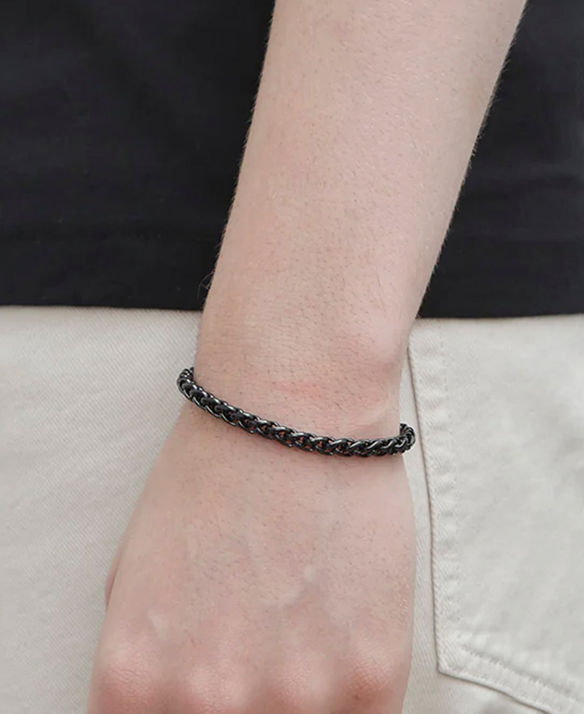 Rhona Sutton Men's Stainless Steel Chain Bracelet