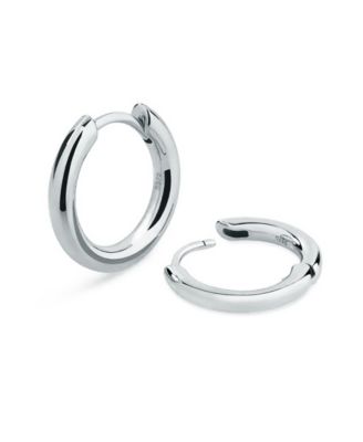 Men's Classic Hoop Earrings in Sterling Silver