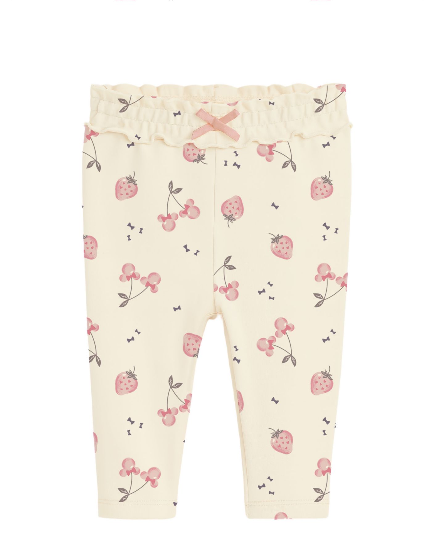 Детский комплект Disney Minnie Mouse для девочки: боди, брюки и повязка, цвет: Розовый / Кремовый — фото 4