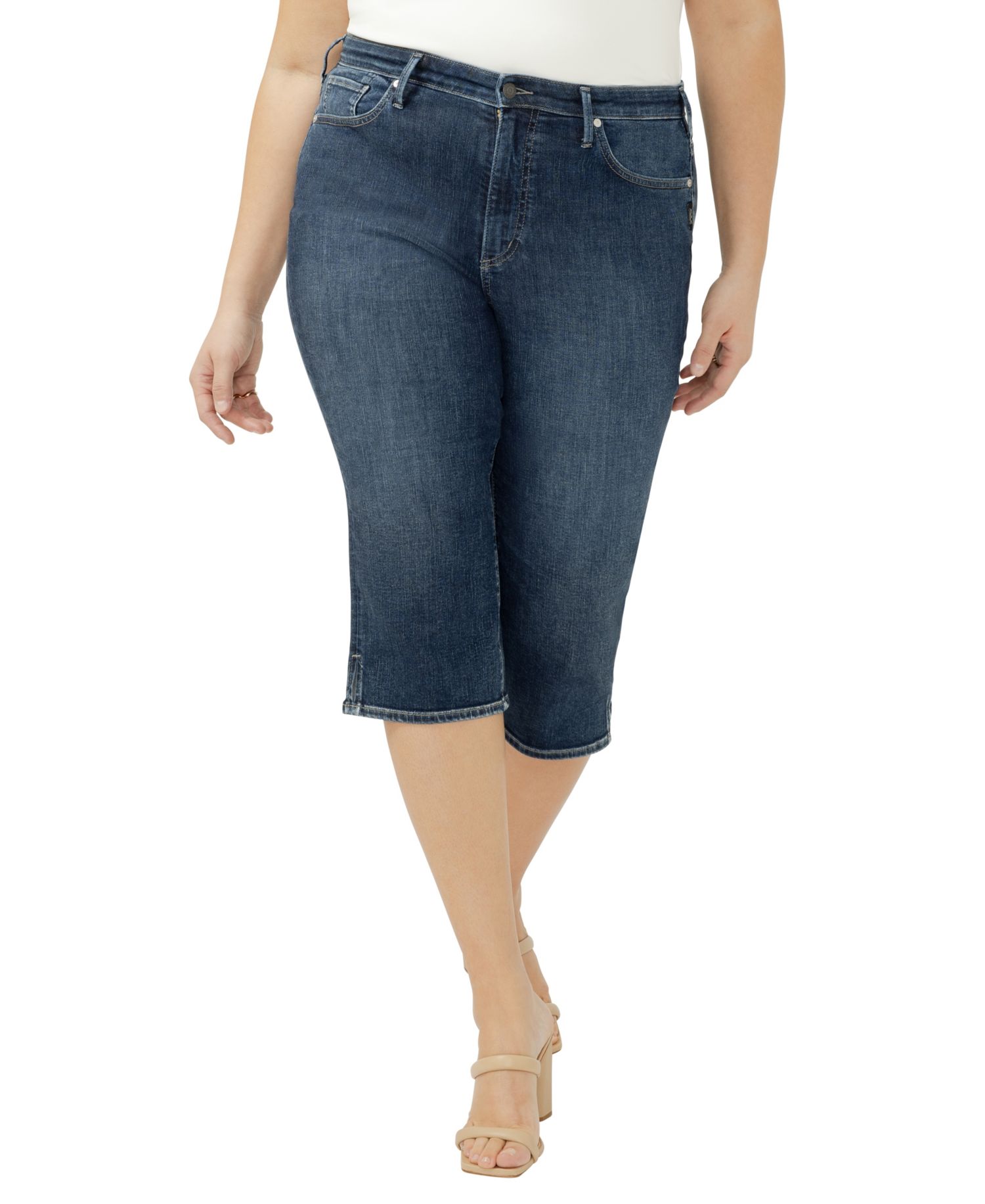 Plus Size Isbister High-Rise Capri Jeans