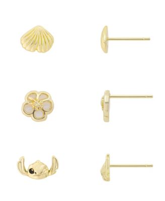 Stitch Mother of Pearl Trio Earring Set
