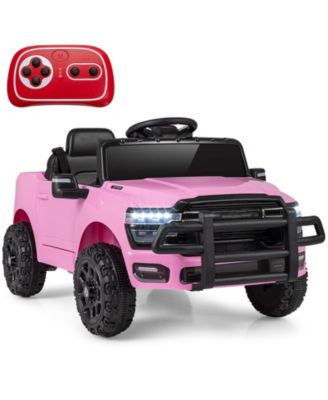 12V Kids Ride On Car Licensed RAM 3500 Electric Vehicle with Remote Control-Pink