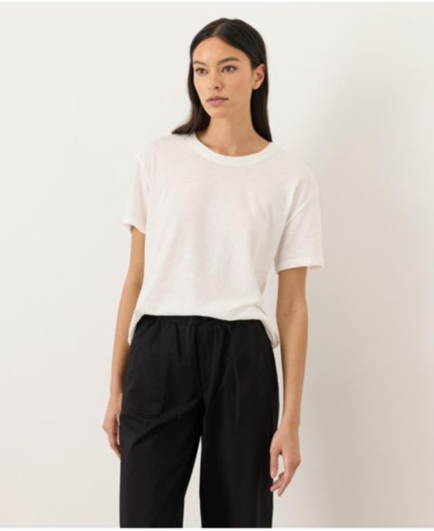 Женская футболка Pact Organic Cotton Featherweight Slub Relaxed, цвет: Кремовый
