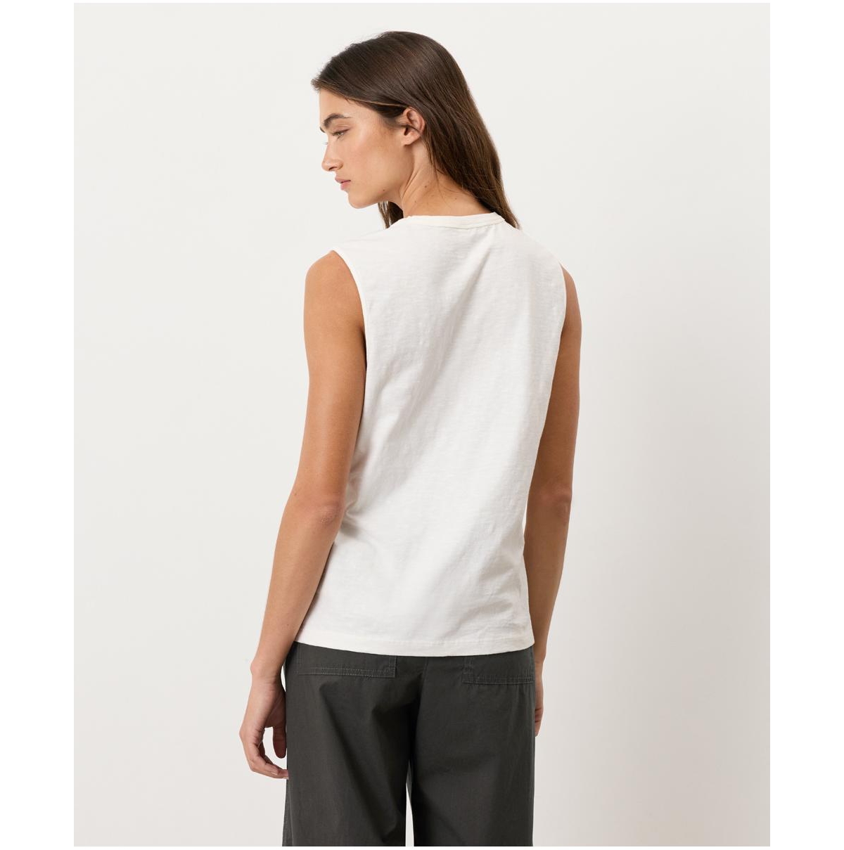 Pact Women's Cotton Slub High Neck Tank Top