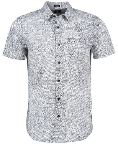 Volcom Men's New Noise Squiggle Print Short-Sleeve Shirt