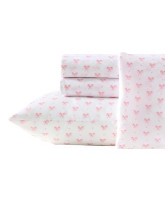 Printed Satin Heart of Mine 4-Pc. Sheet Set, Queen