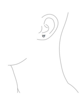 Set of 2 Cubic Zirconia 1CT Solitaire