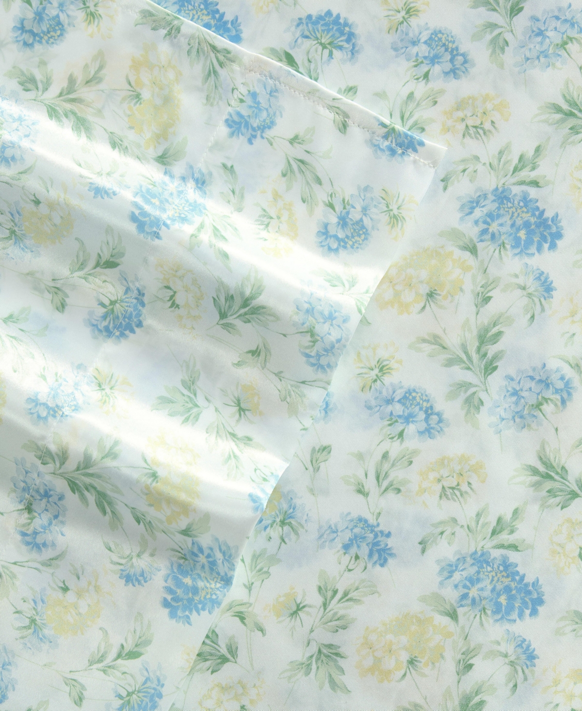 Laura Ashley Printed Satin Edwina 4-Pc. Sheet Set