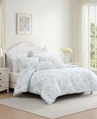 Annalise Floral Reversible 7-Pc. Comforter Set, King