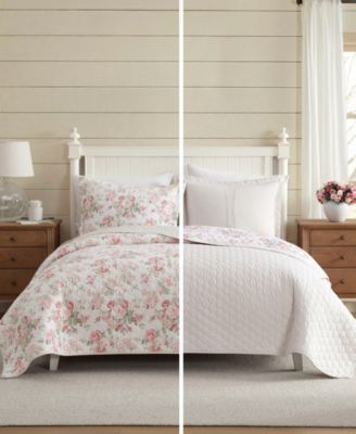 Rosemoore Reversible 3-Pc. Quilt Set, Full/Queen