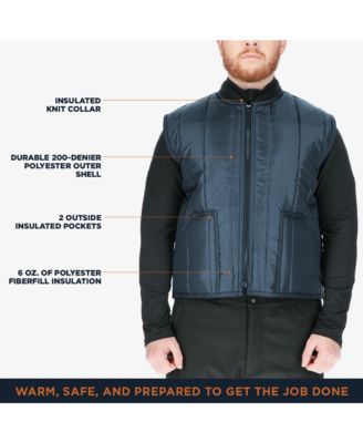 Big & Tall Econo-Tuff Vest - 15°F Comfort, Insulated, Water-Repellent, Durable, Lightweight Workwear for Cool Weather Protection