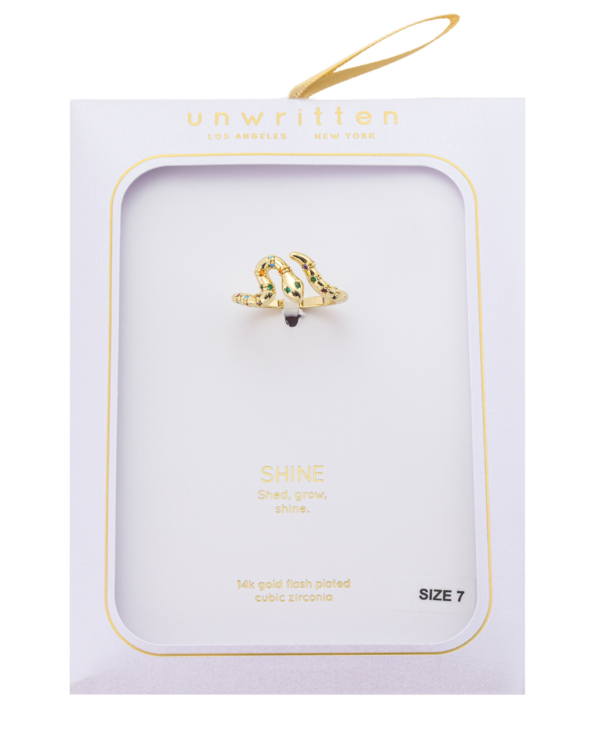 Unwritten Cubic Zirconia Snake Wrap Ring