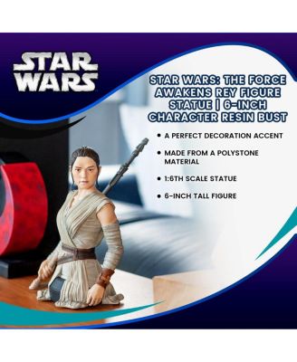 The Force Awakens Rey Figure Statue | 6-Inch Character Resin Bust