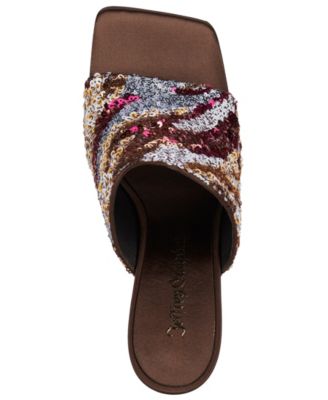 Women's Aura-Seq-N Sequin Wedge Sandals