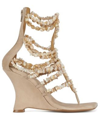 Women's Seashore Seashell Wedge Sandals