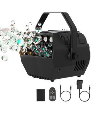 15W Automatic Bubble Machine with RGB Lights, Remote Control & Adjustable Speed