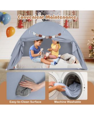 Indoor Bed Canopy Tent for Kids with 2 Windows