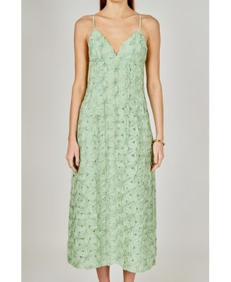 Women's lace spaghetti strap Maxi Dress